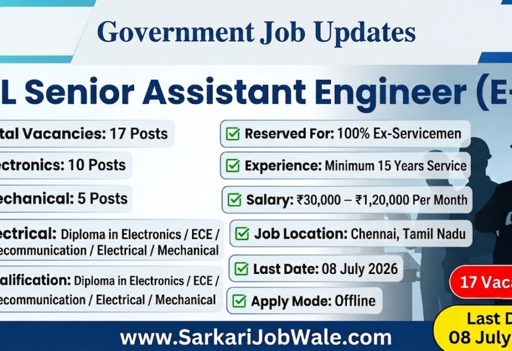 BEL Senior Assistant Engineer Recruitment 2026