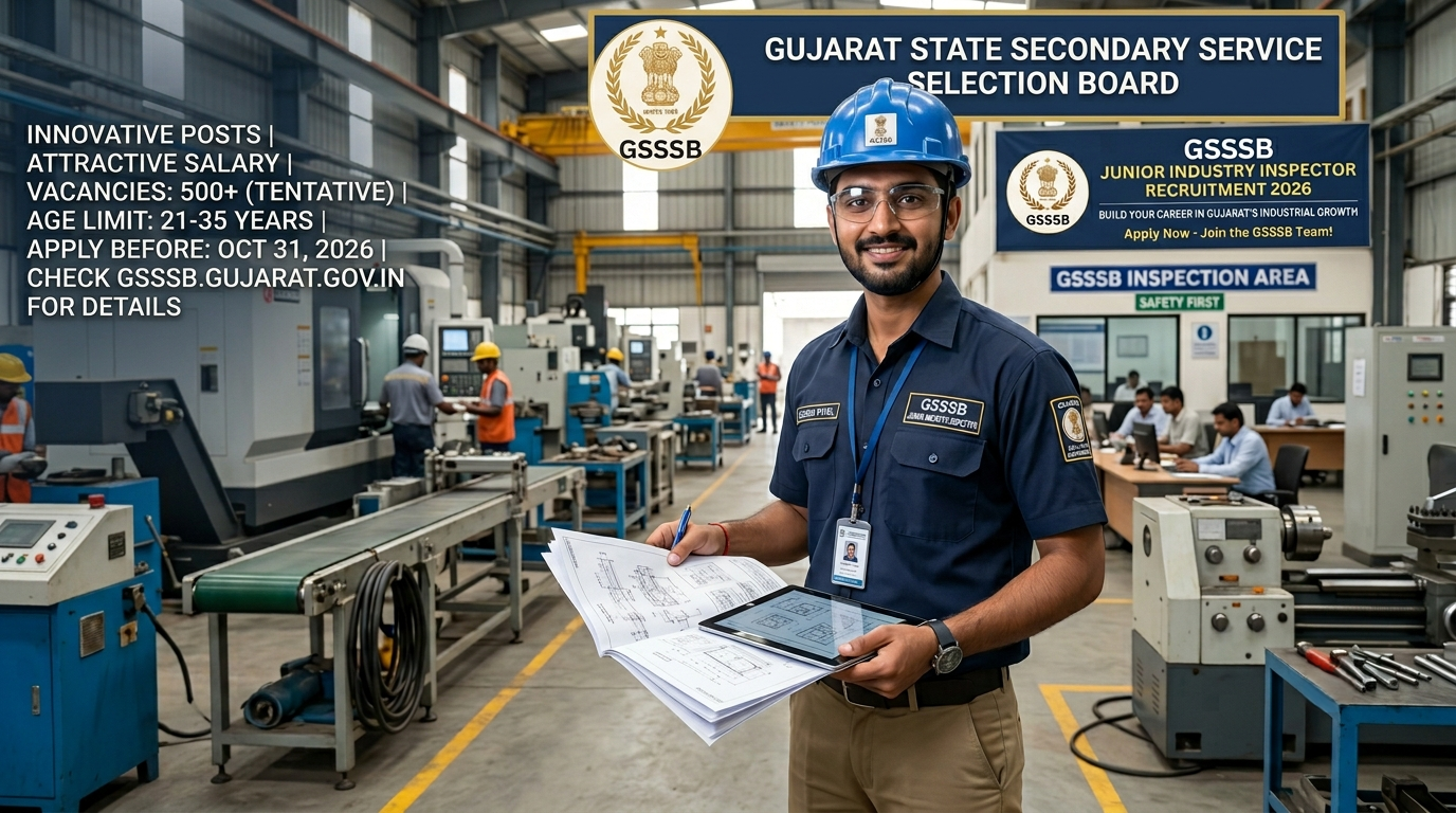 GSSSB Junior Industry Inspector Recruitment 2026