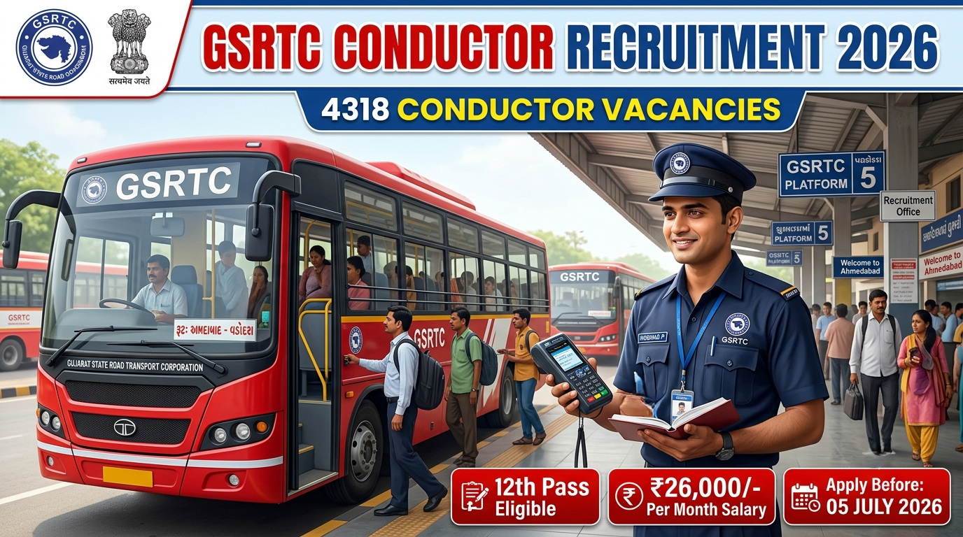 GSRTC Conductor Vacancy 2026 Apply Online