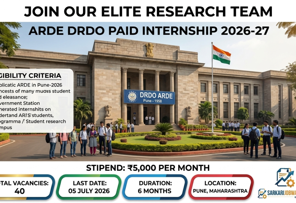 ARDE DRDO Paid Internship 2026 for Engineering and M.Tech students
