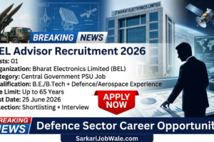 BEL Advisor Recruitment 2026