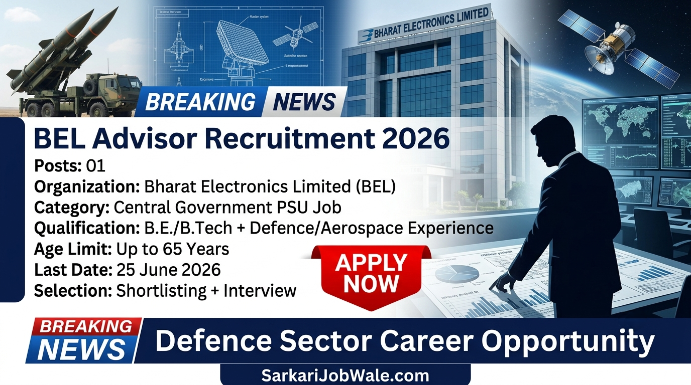 BEL Advisor Recruitment 2026