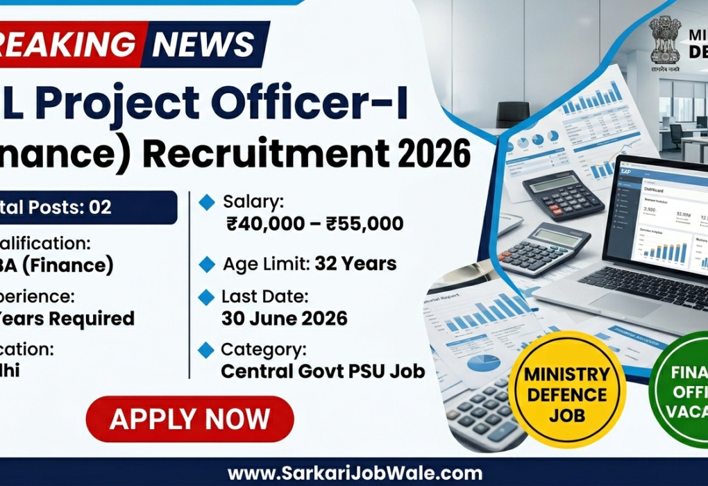 BEL Project Officer Finance Recruitment 2026
