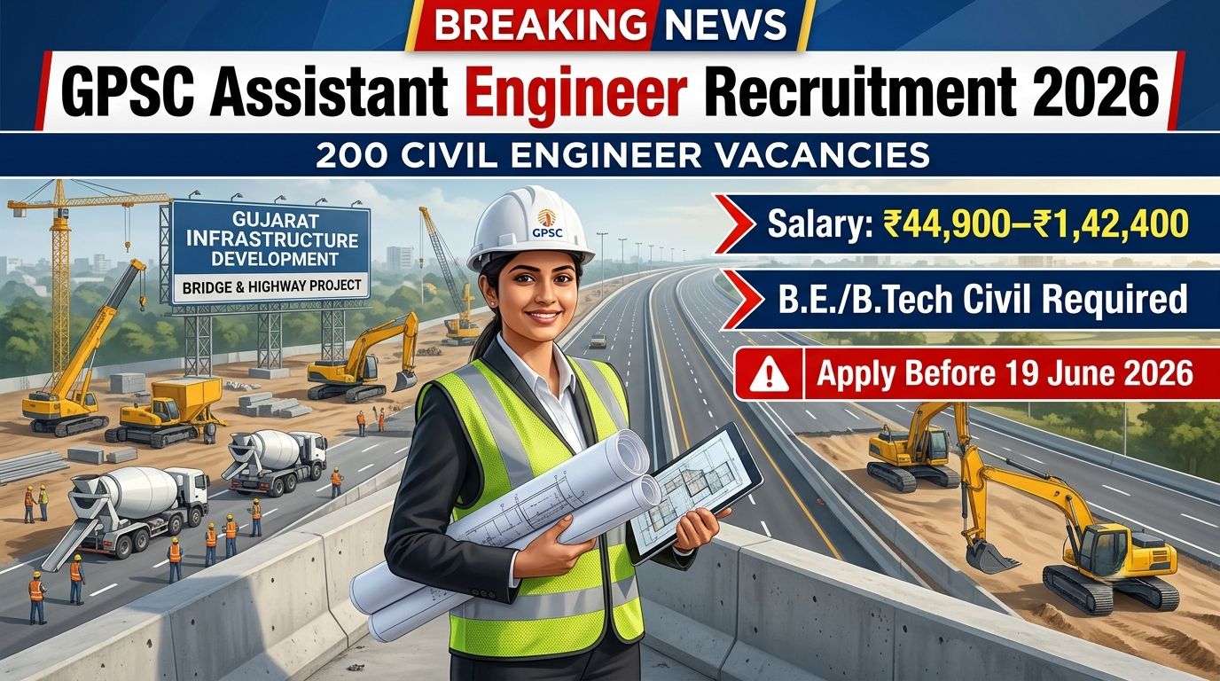 GPSC Assistant Engineer Civil Recruitment 2026