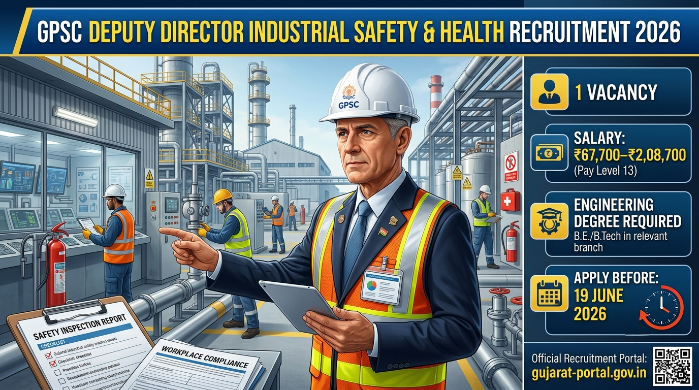GPSC Deputy Director Industrial Safety Recruitment 2026