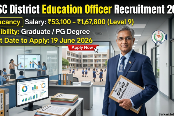 GPSC District Education Officer Recruitment 2026