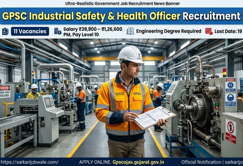 GPSC Industrial Safety and Health Officer Recruitment 2026