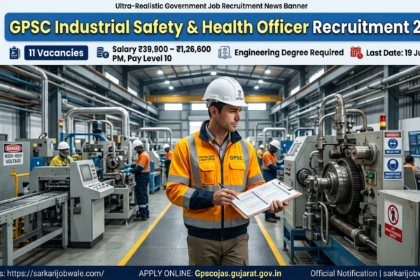 GPSC Industrial Safety and Health Officer Recruitment 2026