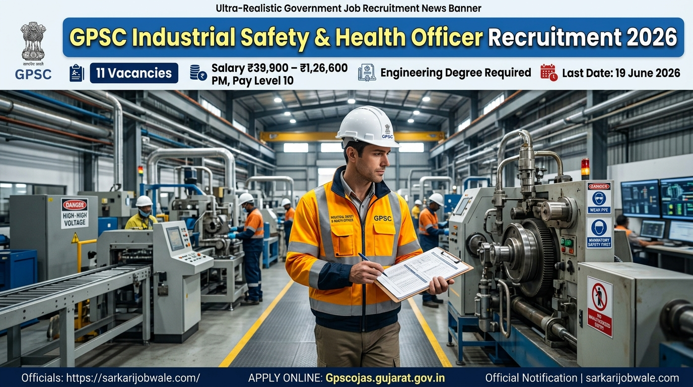 GPSC Industrial Safety and Health Officer Recruitment 2026