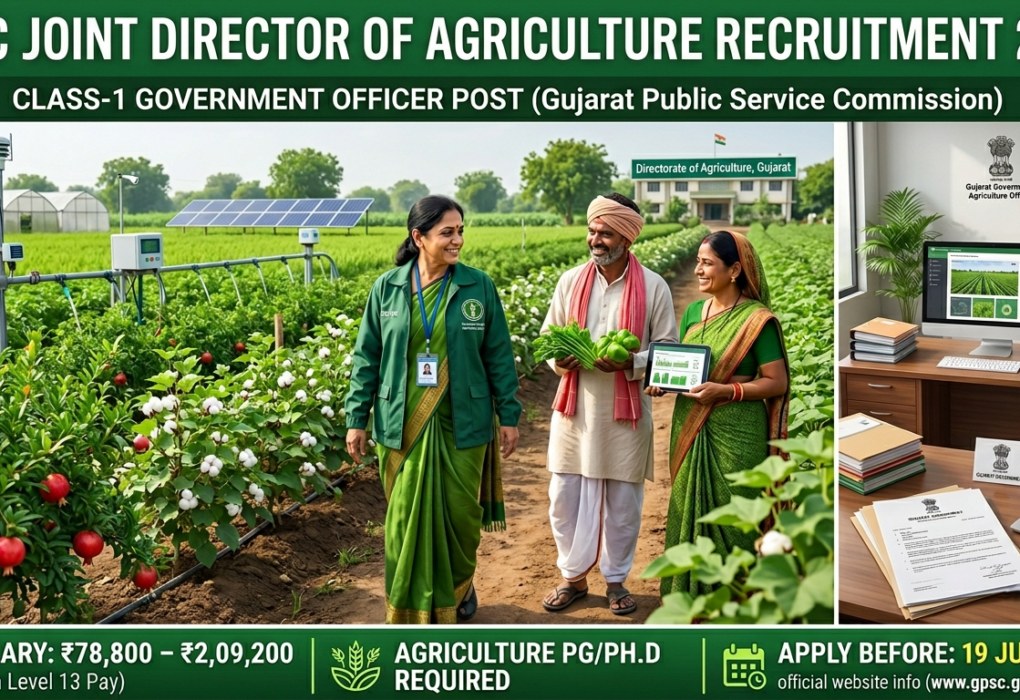 GPSC Joint Director of Agriculture Recruitment 2026