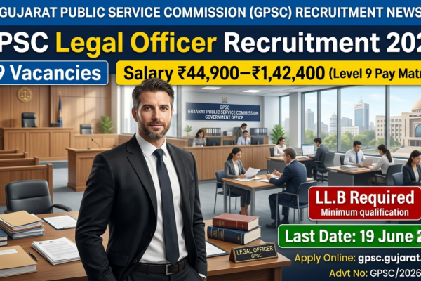 GPSC Legal Officer Recruitment 2026