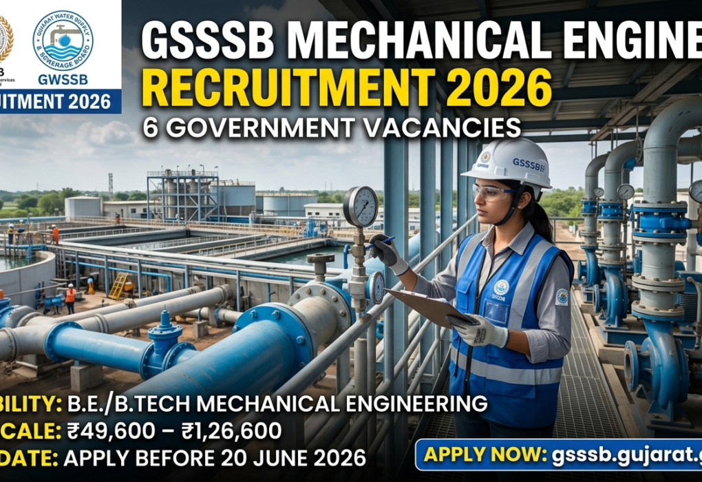 GSSSB Mechanical Engineer Recruitment 2026