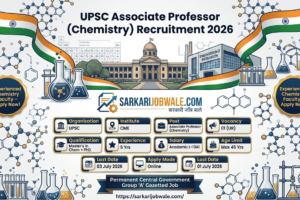 UPSC Chemistry Associate Professor Vacancy 2026 – Apply Before 03 July